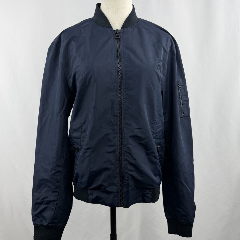 Lucky Brand Men’s Lightweight Bomber Jacket Navy Mesh Lined Size Medium